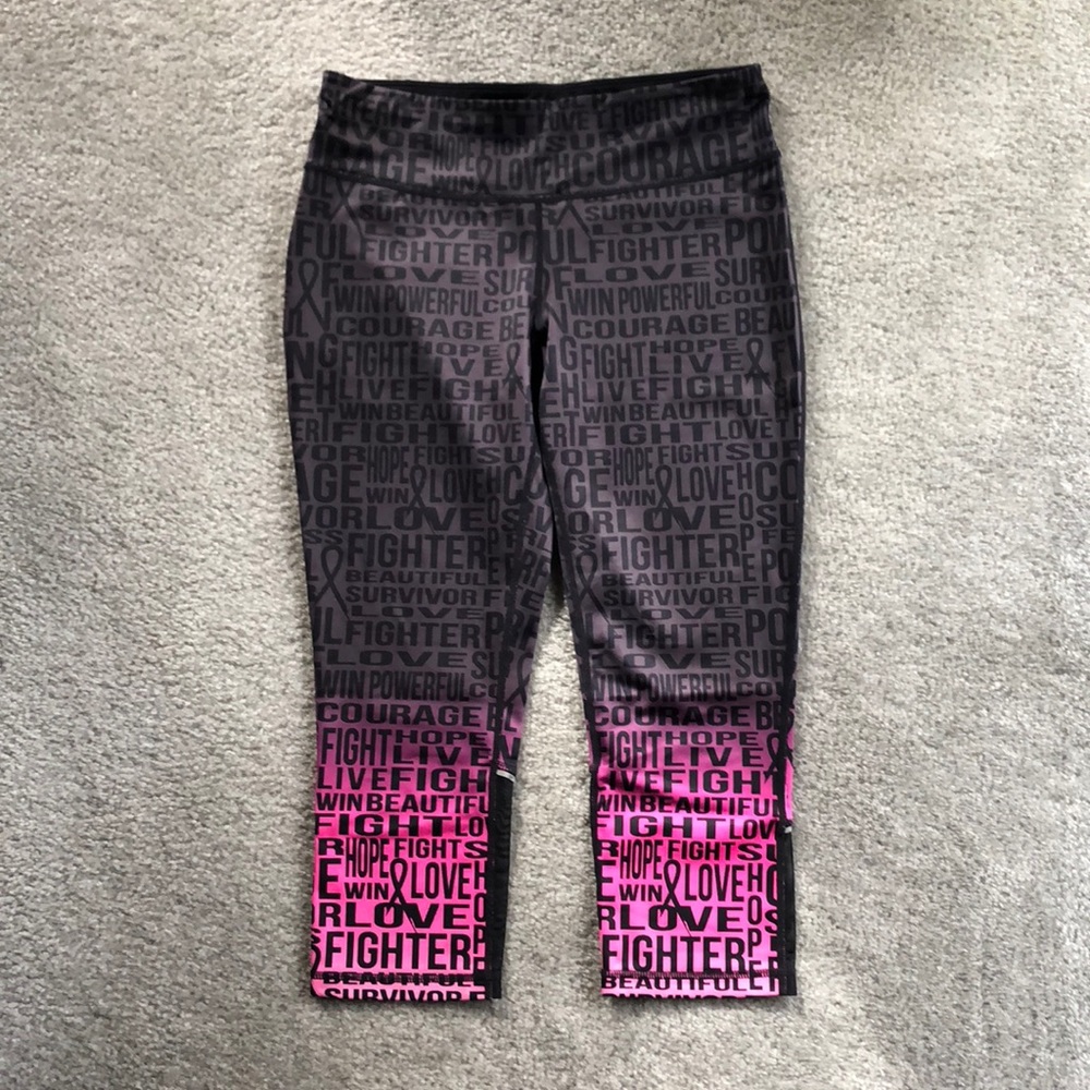 Breast cancer awareness leggings
